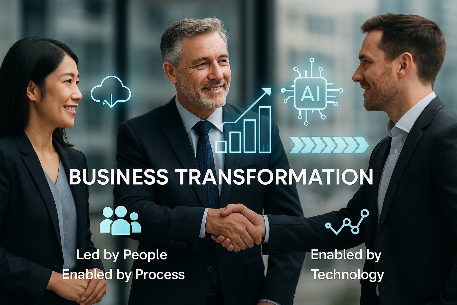 Business Transformation - Led by People, Enabled by Process, Powered by Technology